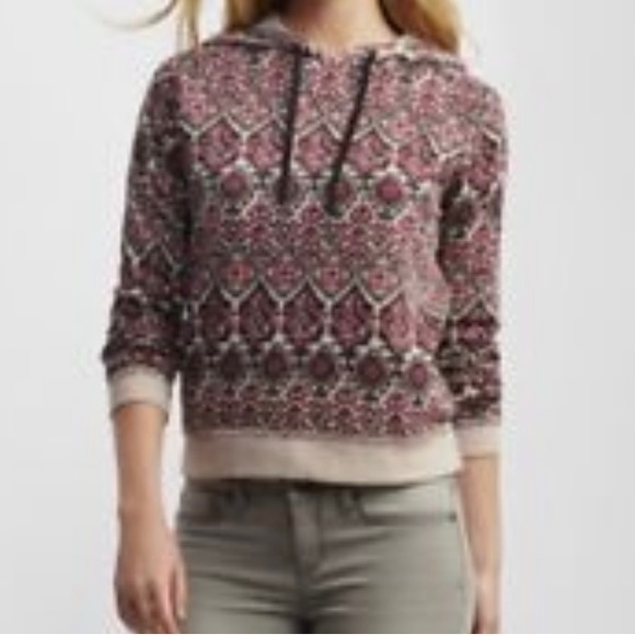 Aèropostale Long Sleeve Boho Pullover Drawstring Hoodie - Picture 3 of 13